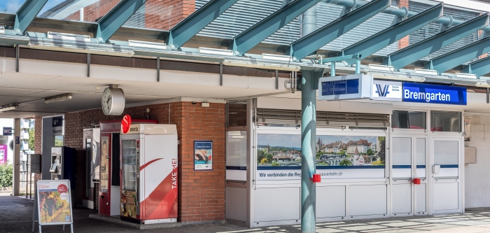 Informazioni turistiche presso la stazione di Bremgarten